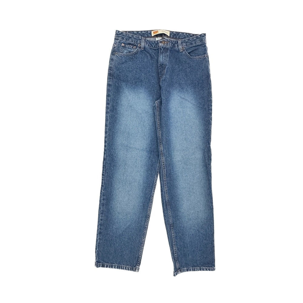 Route 66 Classic Straight Leg Jeans Blue Denim High Rise 100% Cotton Size 16L